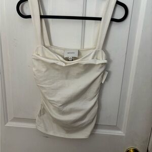 Reformation Cream Camisole Top